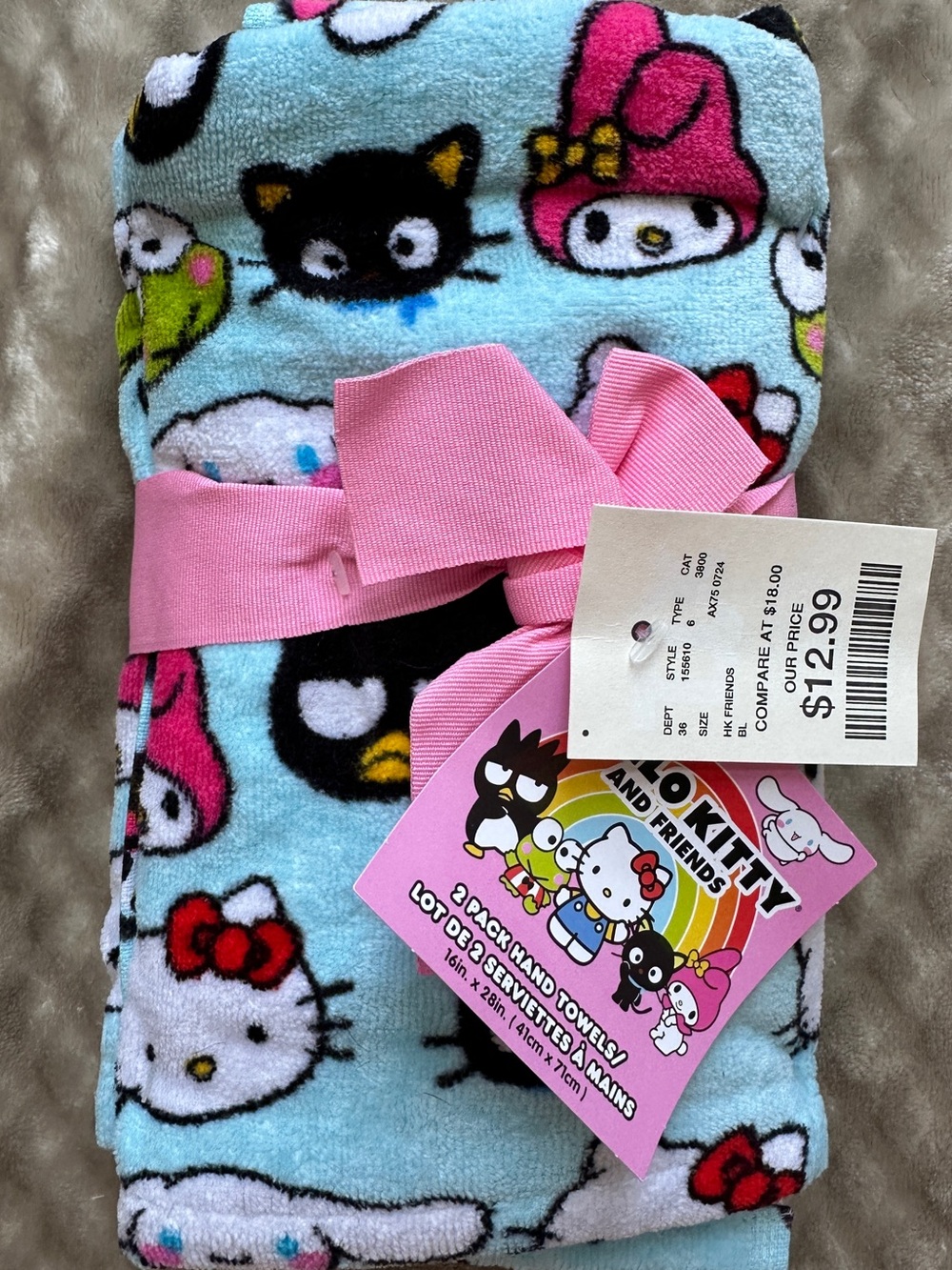 Hello Kitty and Friends Hand Towels